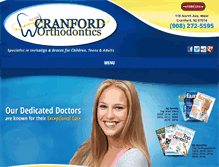 Tablet Screenshot of cranfordortho.com